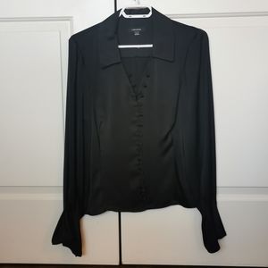 NWOT Black, long sleeve blouse